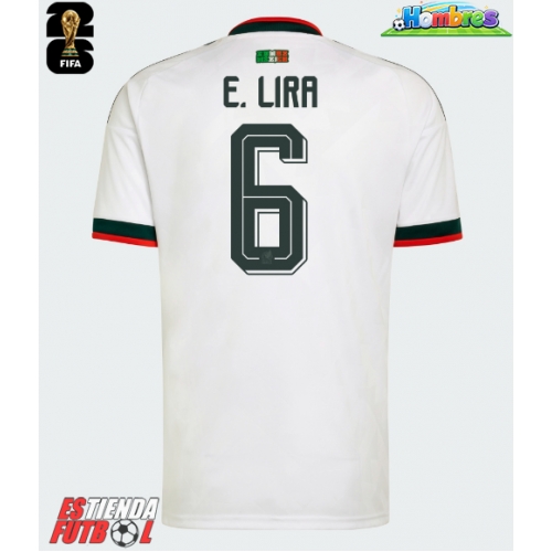 México Erik Lira #6 Segunda Equipación Mundial 2026 Manga Corta